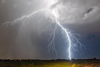 An example of Spike's storm photography